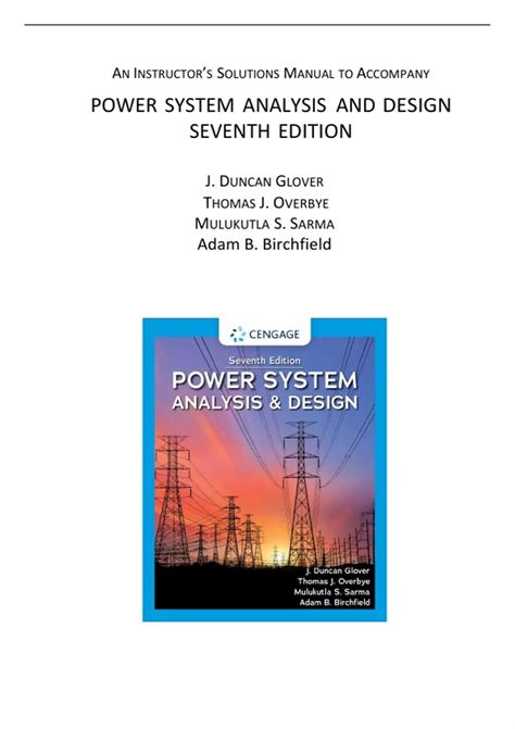 Power Systems Analysis Solutions Manual Download Reader