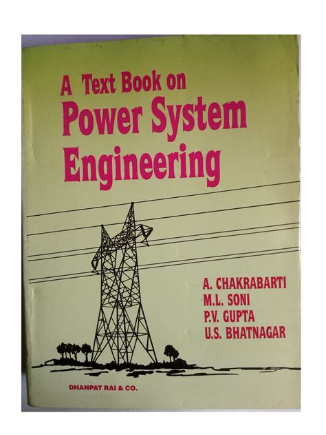 Power system engineering by a chakrabarti Ebook Reader