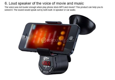 PowerLead FM09 Transmitter Samsung Smartphones Black Reader