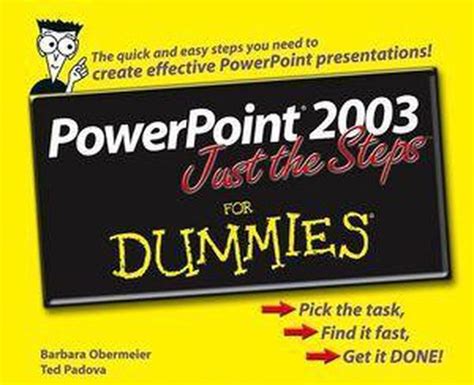 PowerPoint 2003 Just the Steps For Dummies Doc