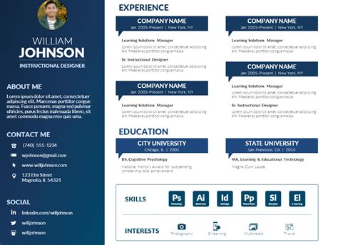 Powerpoint Resume Template