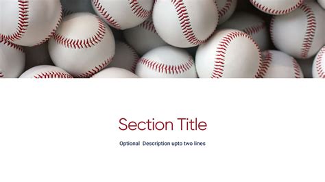 Powerpoint Template Baseball