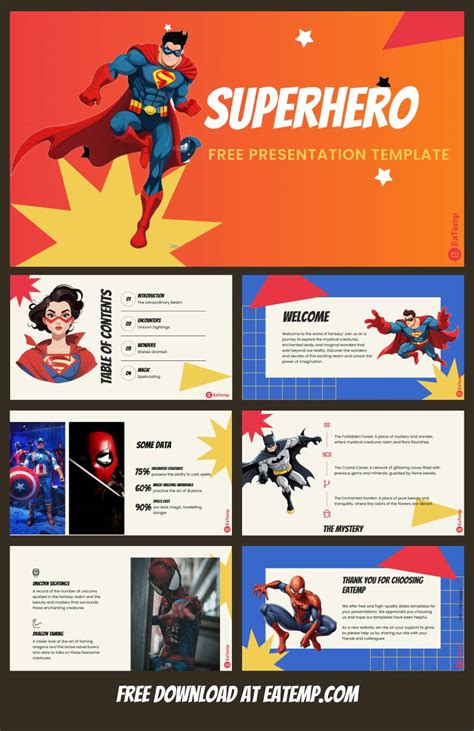 Powerpoint Template Superhero
