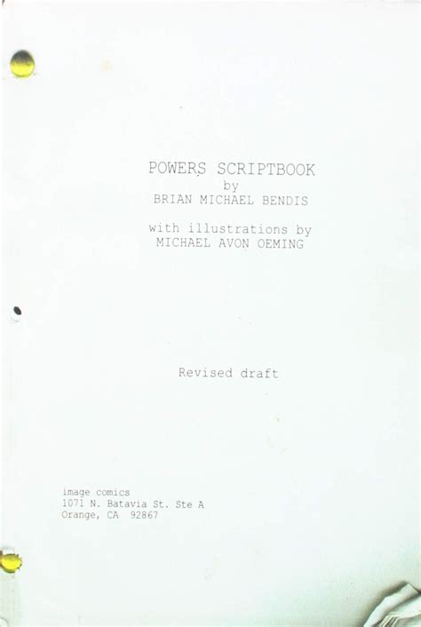 Powers Script Book