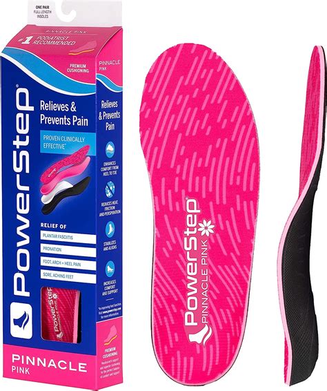 Powerstep Women's Pinnacle Pink Insole: Empowering Your Feet for Optimal Performance