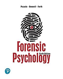 Pozzulo forensic psychology Ebook Kindle Editon