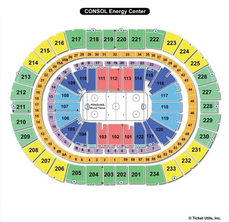 Ppg Paints Arena Pittsburgh Pa Seating Chart