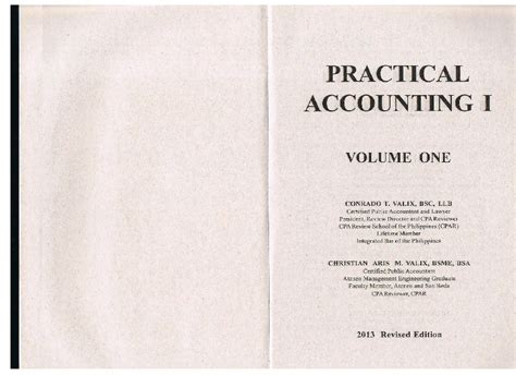 Practical Accounting Problems Volume 1; Theory Epub