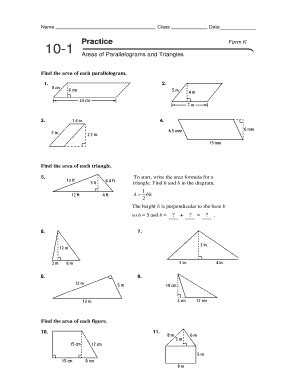 Practice 10 1 Areas Of Parallelograms And Triangles Answers Form G Kindle Editon