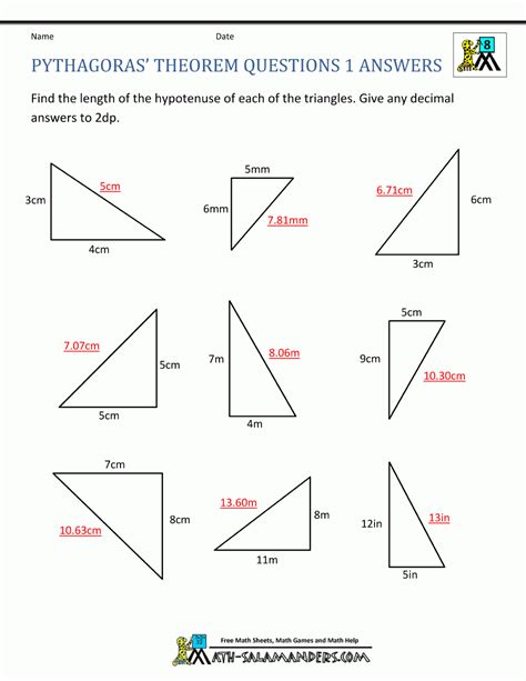 Practice 10 2 The Pythagorean Theorem Answers Doc