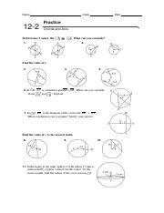 Practice 12 2 Chords And Arcs Answers Form G Kindle Editon