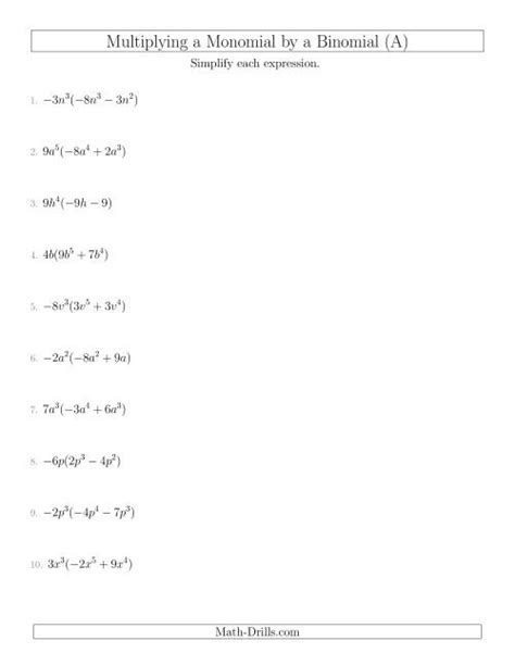 Practice 9 3 Multiplying Binomials Answers Reader