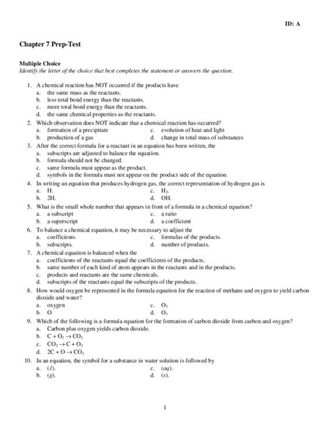 Practice Tests And Answer Keys PDF