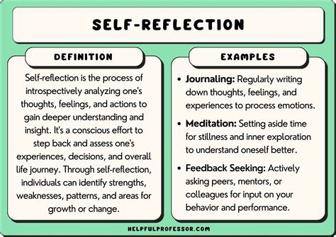 Practice self-reflection.