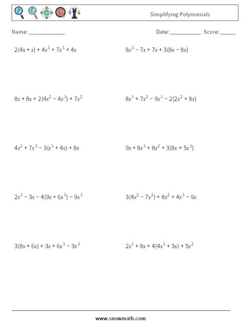 Pratice 12 3 Simplifying Polnomials Answers Epub