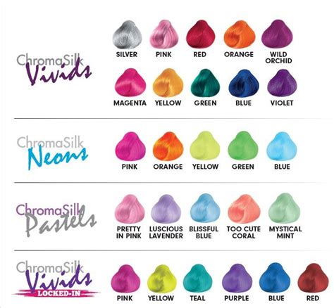 Pravana Permanent Hair Color Chart