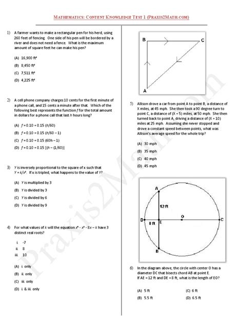 Praxis 2 Math Practice Test 5033 Ebook Epub