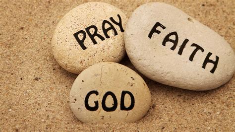 Pray with faith.