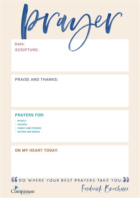 Prayer Journal PDF