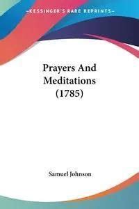 Prayers And Meditations 1785