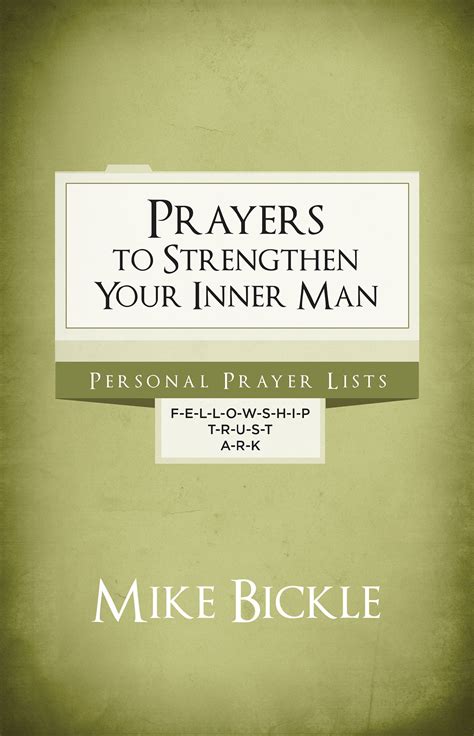 Prayers to Strengthen Your Inner Man Kindle Editon