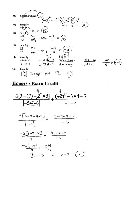 Pre Algebra Homework Answers Doc