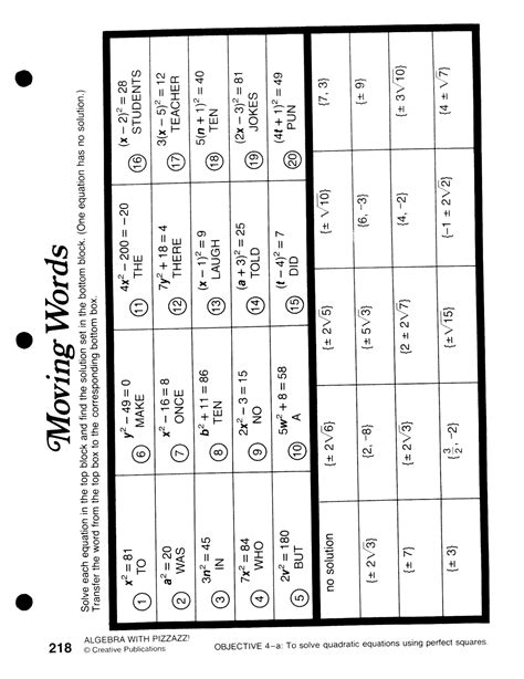 Pre Algebra With Pizzazz Answers Page 207 Reader