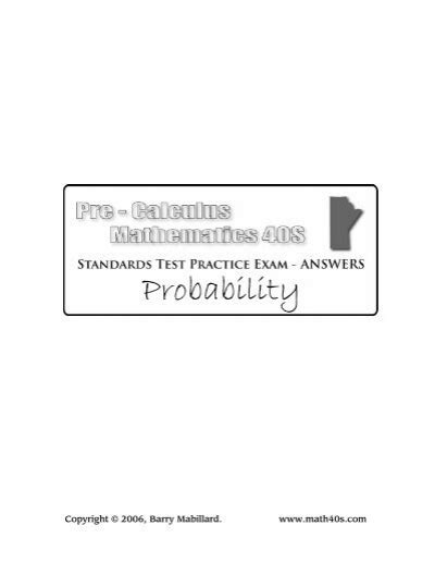 Pre Calculus Math 40s Standards Test Logarithms Answers Kindle Editon