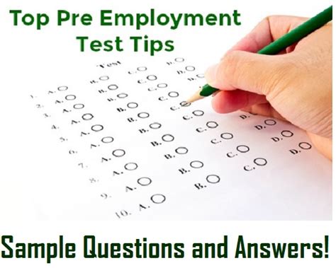 Pre Employment Questions And Answers Reader