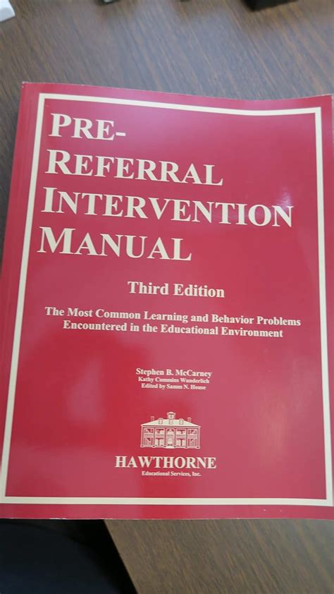 Pre referral intervention manual 3rd edition Ebook Doc