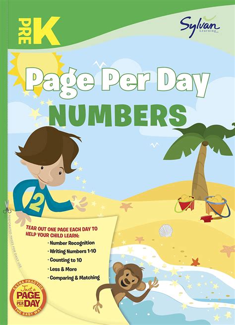 Pre-K Page Per Day Numbers Workbook Edition Kindle Editon