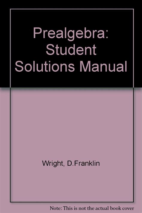 Prealgebra - Student Solutions Manual Doc