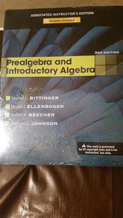 Prealgebra And Introductory Algebra 3rd Edition Bittinger Ebook PDF