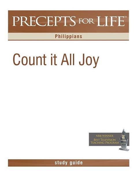 Precepts For Life Study Guide Count It All Joy Philippians Epub