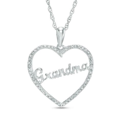 Precious White Heart Grandmother Charm PDF