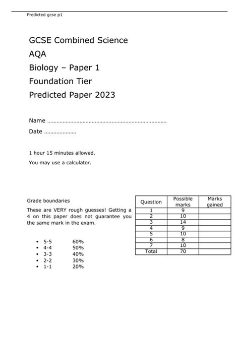 Predicted Paper 2 June 2014 Foundation Answers Kindle Editon