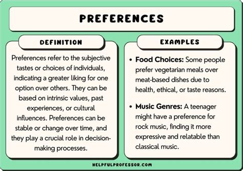 Preference Decisions Are Also Called