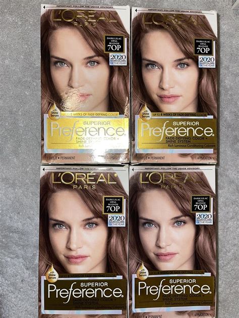 Preference Hair Colour Chart