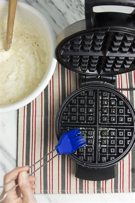 Preheat the waffle iron: