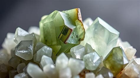 Prehnite's Enchanting Embrace on Epidote: A Gemological and Spiritual Odyssey