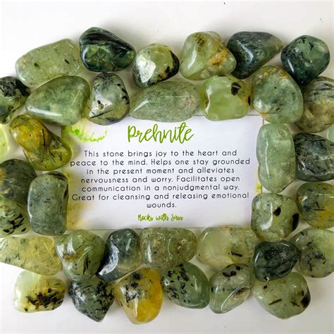 Prehnite Tumbled: 10,000 Words of Insight