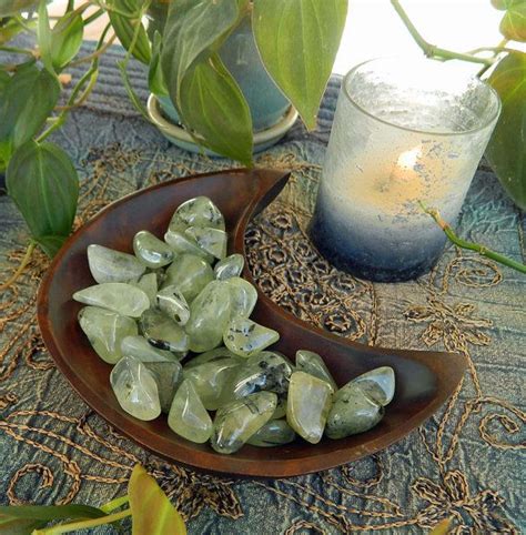 Prehnite Tumbled: A Stone of Unconditional Love and Healing