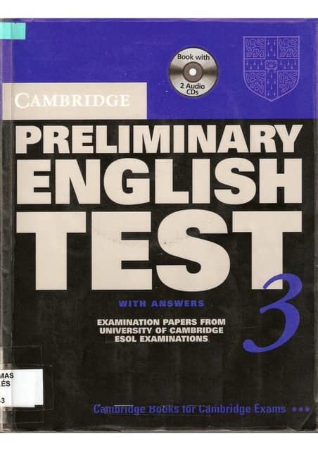 Preliminary English Test 3: A Comprehensive Guide to Ace the Exam