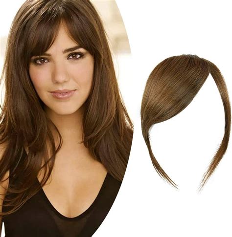 Premium Brown Side Bang Style: