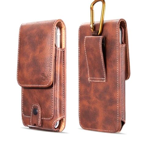 Premium Vertical Leather Pouch Snapper Reader