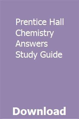 Prentice Guide Answers Chemistry Kindle Editon