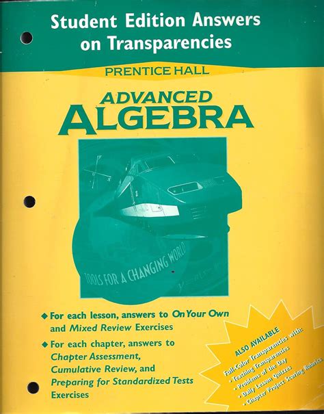 Prentice Hall Advanced Algebra Answers Reader