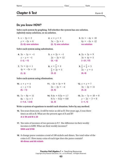 Prentice Hall Algebra 2 Answers Chapter 6 PDF