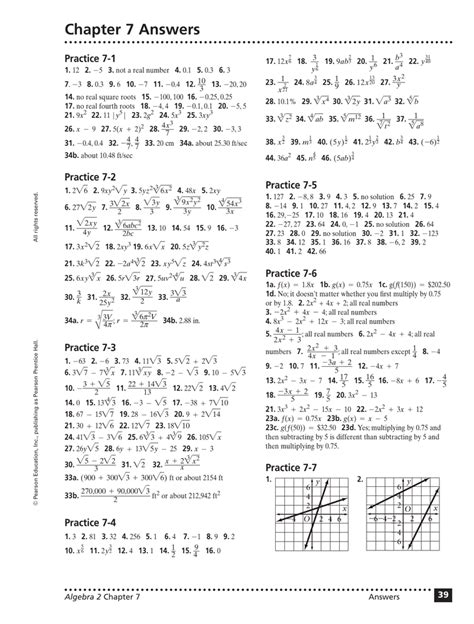 Prentice Hall Algebra 3 Performance Tasks Answers PDF