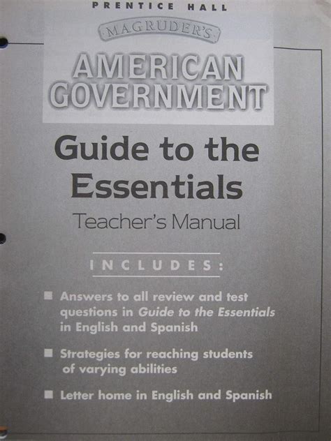 Prentice Hall American Government Test Answers Reader